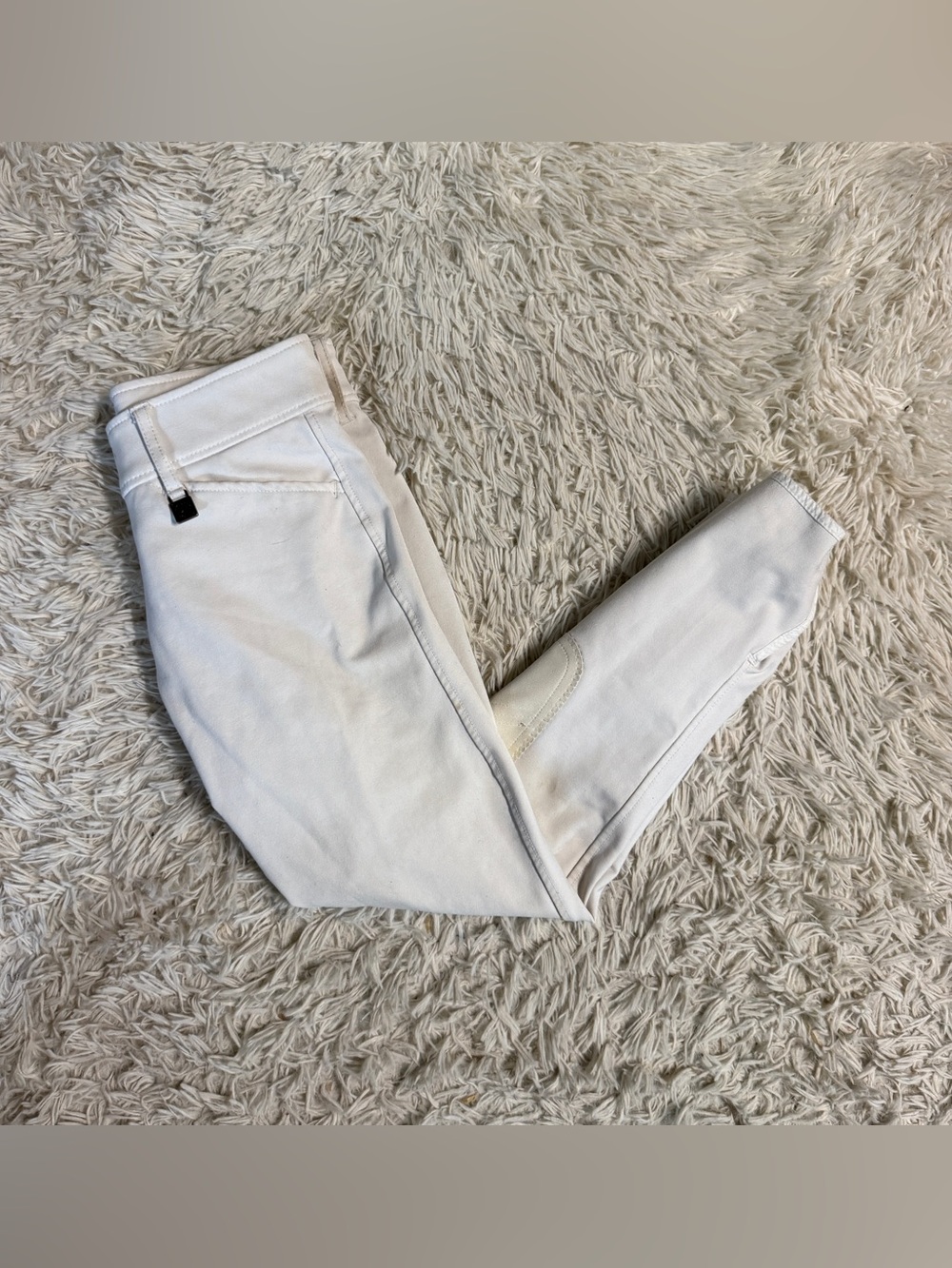 Women’s Size 24R White Romfh Knee Patch Horseback Riding Breeches